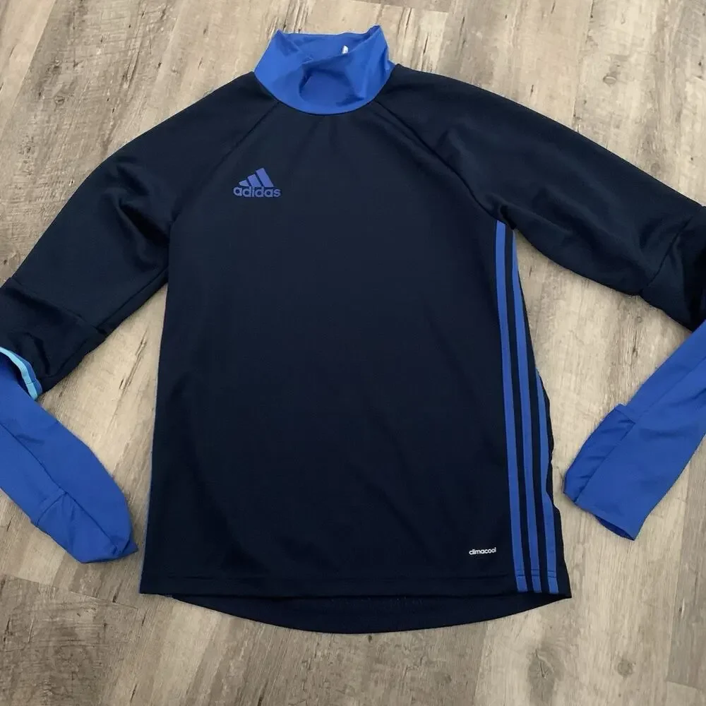 Adidas Pullover Condivo 16 S93547 Mens Size Small Navy Royal Blue Training Top